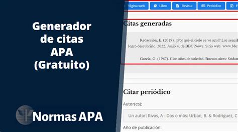 generador para citar en apa|Gerador de referências APA